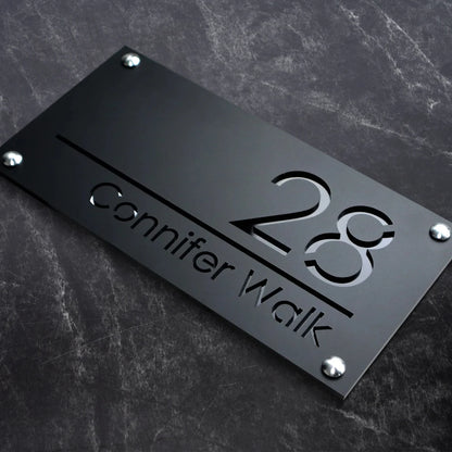 Stylish Acrylic House Sign