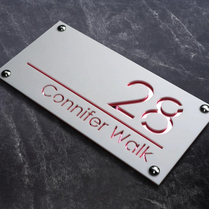 Stylish Acrylic House Sign