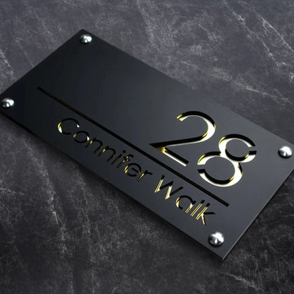 Stylish Acrylic House Sign