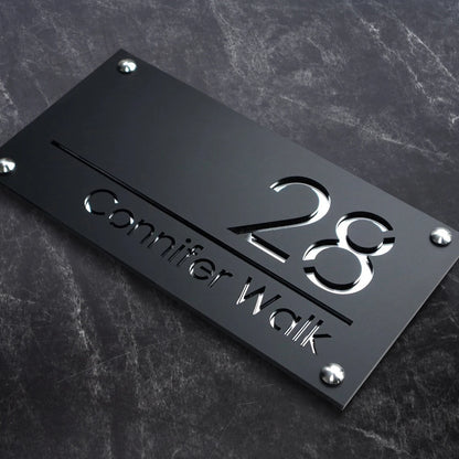 Stylish Acrylic House Sign