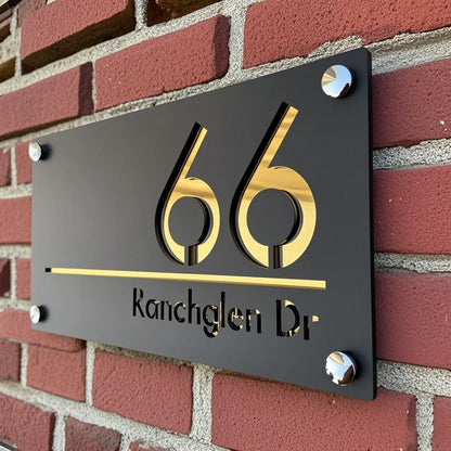 Stylish Acrylic House Sign