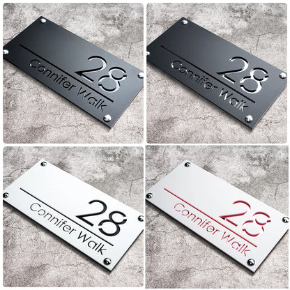 Stylish Acrylic House Sign